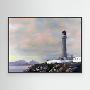 Ardnamurchan Lighthouse View - canvas print from original artwork