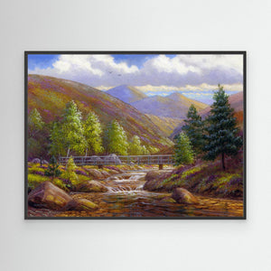 Alt Mor, Cairngorms - canvas print from original artwork