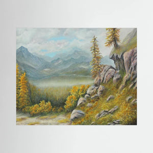 Mountain View - canvas print from original artwork - Cairngorm Artists