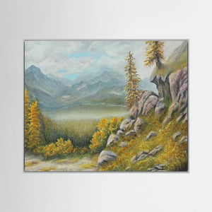 Mountain View - canvas print from original artwork - Cairngorm Artists