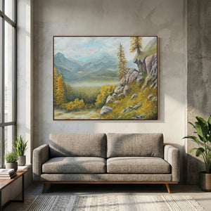 Mountain View - canvas print from original artwork - Cairngorm Artists
