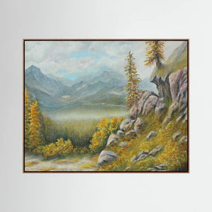Mountain View - canvas print from original artwork - Cairngorm Artists