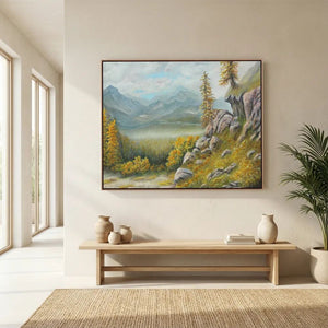 Mountain View - canvas print from original artwork - Cairngorm Artists