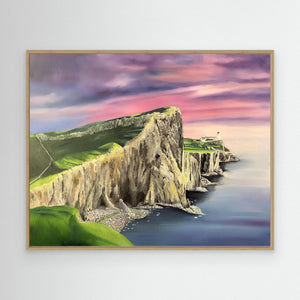 Neist Point Lighthouse - canvas print from original artwork - Cairngorm Artists
