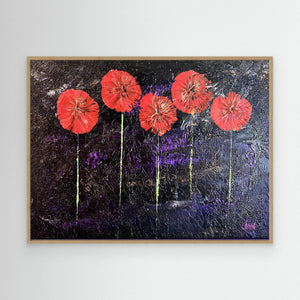 Night Bloom - canvas print from original artwork - Cairngorm Artists