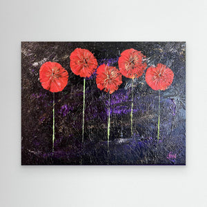 Night Bloom - canvas print from original artwork - Cairngorm Artists