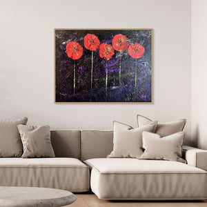 Night Bloom - canvas print from original artwork - Cairngorm Artists