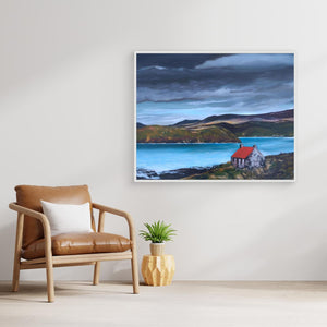 Old Bothy, Isle of Harris - canvas print from original artwork - Cairngorm Artists