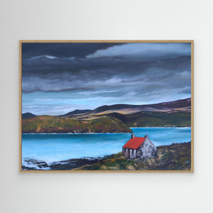 Old Bothy, Isle of Harris - canvas print from original artwork - Cairngorm Artists
