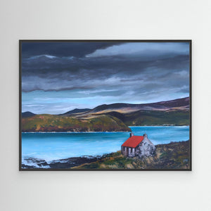 Old Bothy, Isle of Harris - canvas print from original artwork - Cairngorm Artists