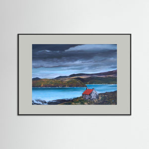 Old Bothy, Isle of Harris - fine art print from original artwork - Cairngorm Artists