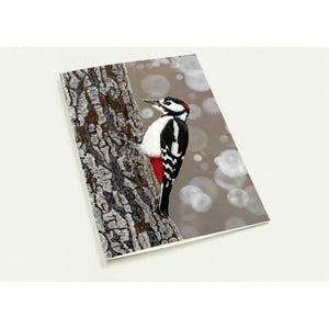 Pack of 10 Greeting Cards , Great Spotted Woodpecker - Cairngorm Artists