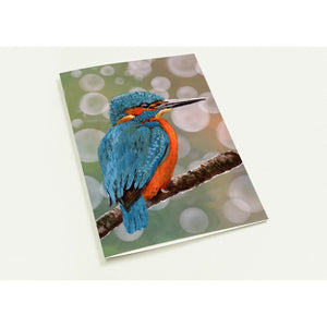Pack of 10 Greeting Cards , Kingfisher design - Cairngorm Artists