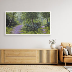 Panoramic Woods Pathways - canvas print from original artwork - Cairngorm Artists