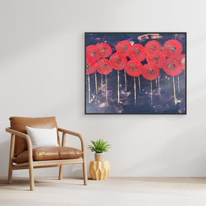Poppies - canvas print from original artwork - Cairngorm Artists