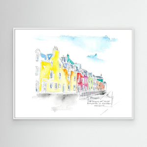 Portree Colours - canvas print from original artwork - Cairngorm Artists
