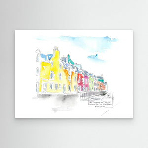 Portree Colours - canvas print from original artwork - Cairngorm Artists