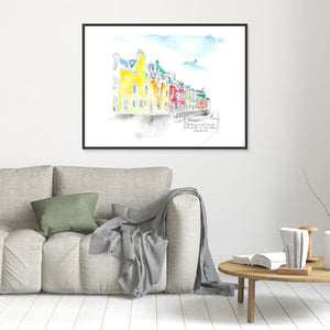 Portree Colours - canvas print from original artwork - Cairngorm Artists