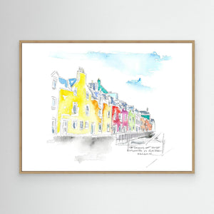 Portree Colours - canvas print from original artwork - Cairngorm Artists