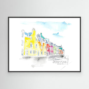 Portree Colours - canvas print from original artwork - Cairngorm Artists