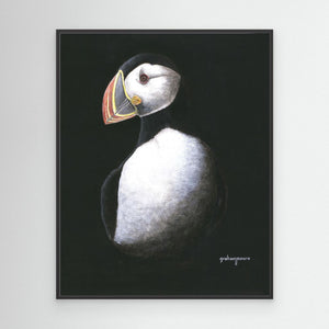 Puffin Profile - canvas print from original artwork - Cairngorm Artists