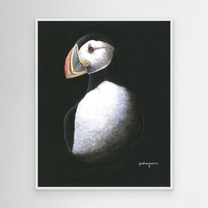 Puffin Profile - canvas print from original artwork - Cairngorm Artists