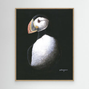 Puffin Profile - canvas print from original artwork - Cairngorm Artists
