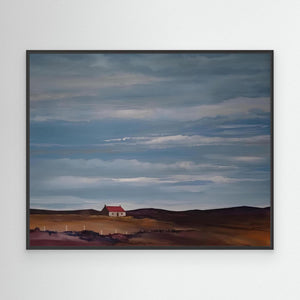 Purple Hills, Blue Skies - canvas print from original artwork - Cairngorm Artists