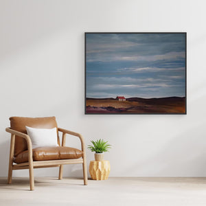 Purple Hills, Blue Skies - canvas print from original artwork - Cairngorm Artists