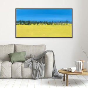 Rapeseed Meadow - canvas print from original artwork - Cairngorm Artists
