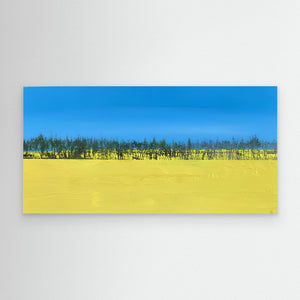 Rapeseed Meadow - canvas print from original artwork - Cairngorm Artists