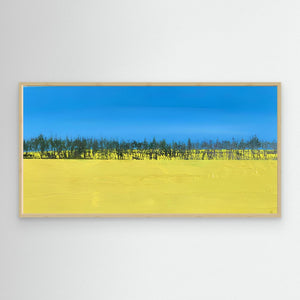 Rapeseed Meadow - canvas print from original artwork - Cairngorm Artists