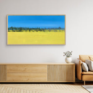 Rapeseed Meadow - canvas print from original artwork - Cairngorm Artists
