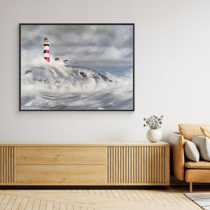 Scalpay Lighthouse - canvas print from original artwork - Cairngorm Artists