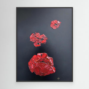 Scarlet Silence - canvas print from original artwork - Cairngorm Artists