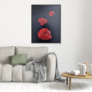 Scarlet Silence - canvas print from original artwork - Cairngorm Artists