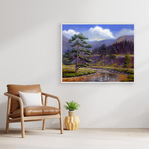 Scots Pine Glen Feshie - canvas print from original artwork - Cairngorm Artists