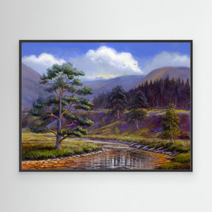 Scots Pine Glen Feshie - canvas print from original artwork - Cairngorm Artists