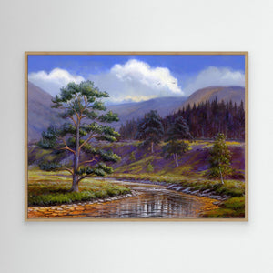 Scots Pine Glen Feshie - canvas print from original artwork - Cairngorm Artists