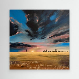 Shepherd's Delight - canvas print from original artwork - Cairngorm Artists