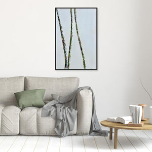 Silver Birch Stripes - canvas print from original artwork - Cairngorm Artists