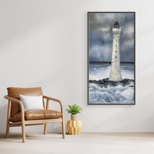 Skerryvore Lighthouse - canvas print from original artwork - Cairngorm Artists