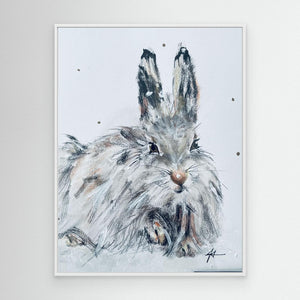 Soft-Eyed Hare - Canvas print from original artwork - Cairngorm Artists