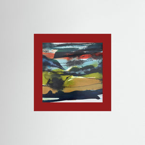 "Storm over Glencoe" - Fine art print from original abstract painting - Cairngorm Artists