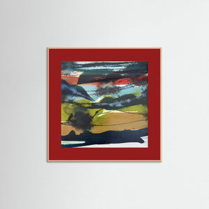"Storm over Glencoe" - Fine art print from original abstract painting - Cairngorm Artists