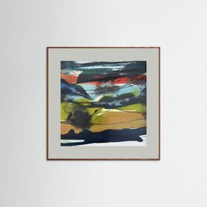 "Storm over Glencoe" - Fine art print from original abstract painting - Cairngorm Artists