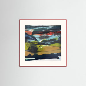 "Storm over Glencoe" - Fine art print from original abstract painting - Cairngorm Artists