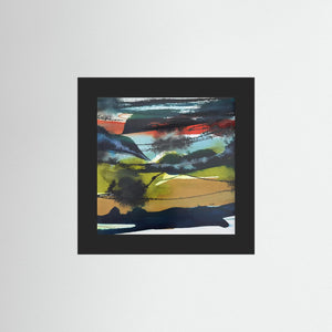 "Storm over Glencoe" - Fine art print from original abstract painting - Cairngorm Artists