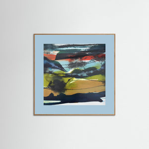 "Storm over Glencoe" - Fine art print from original abstract painting - Cairngorm Artists