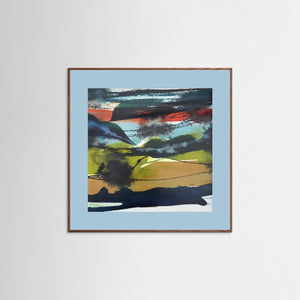 "Storm over Glencoe" - Fine art print from original abstract painting - Cairngorm Artists